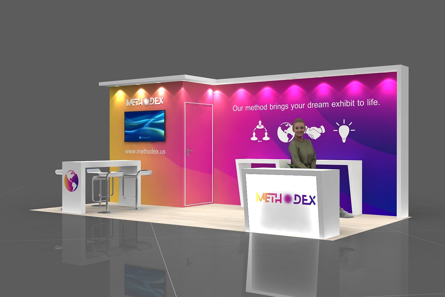 Methodex Modagon Trade Show Booth Rentals in California, Rental Booths | MethodeX