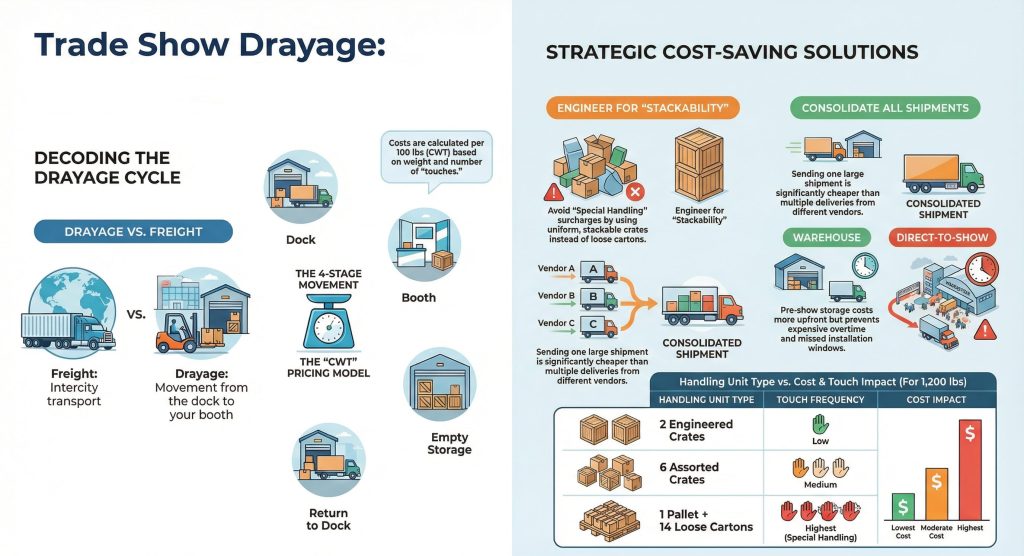 Trade Show booth Shipping & Drayage guide