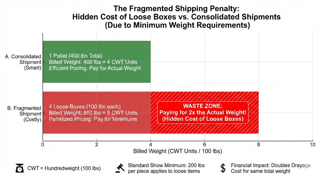 Trade Show booth Shipping & Drayage